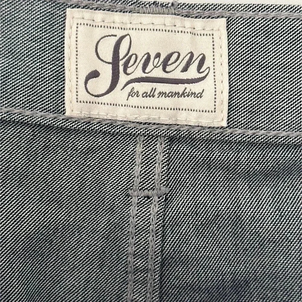 7 For All Mankind Shorts Mens 30 Grey Cargo Classic Fit Casual Preppy Summer - Picture 11 of 14